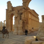 Sonnenuntergangstimmung im alten  Palmyra